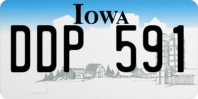 IA license plate DDP591
