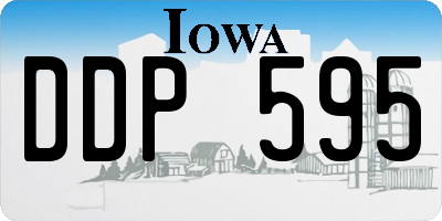 IA license plate DDP595