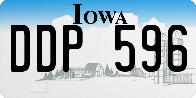 IA license plate DDP596