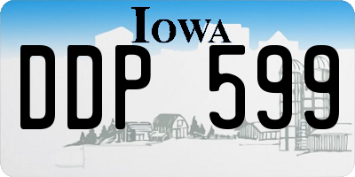 IA license plate DDP599