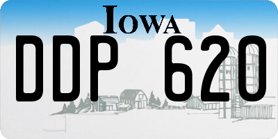 IA license plate DDP620