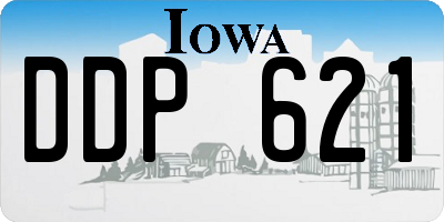 IA license plate DDP621