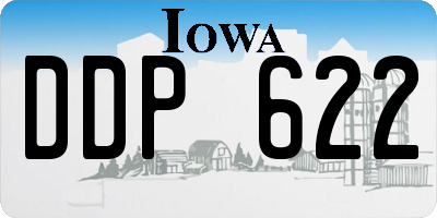 IA license plate DDP622