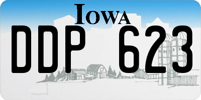 IA license plate DDP623