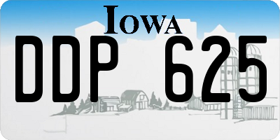 IA license plate DDP625