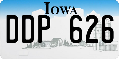 IA license plate DDP626