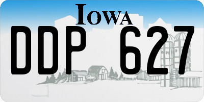 IA license plate DDP627