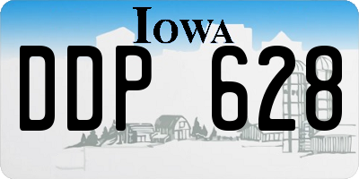 IA license plate DDP628