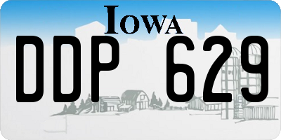 IA license plate DDP629