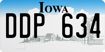 IA license plate DDP634