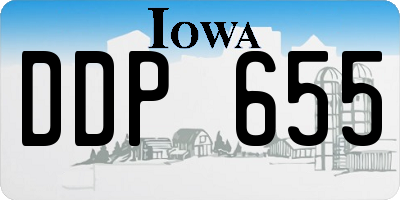 IA license plate DDP655