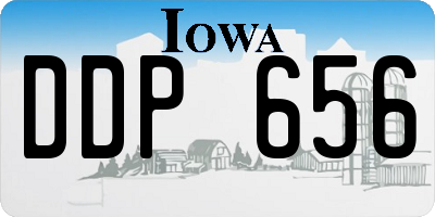 IA license plate DDP656