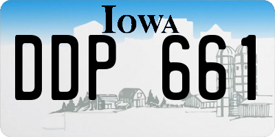 IA license plate DDP661