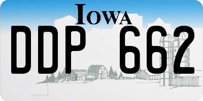 IA license plate DDP662
