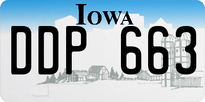 IA license plate DDP663