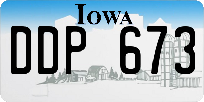 IA license plate DDP673
