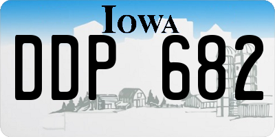 IA license plate DDP682