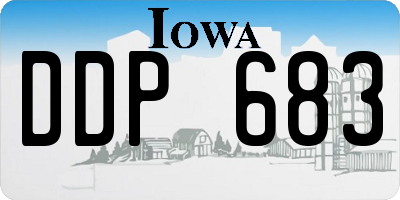 IA license plate DDP683