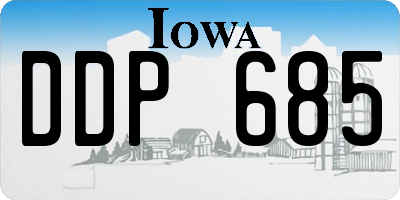 IA license plate DDP685