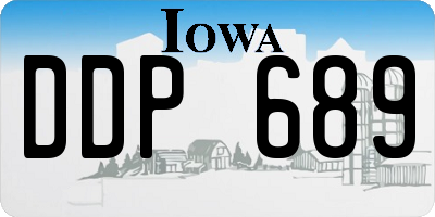 IA license plate DDP689
