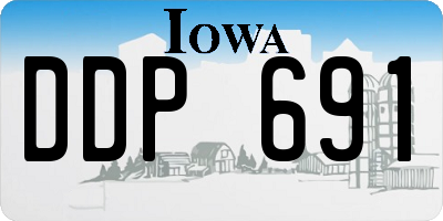 IA license plate DDP691