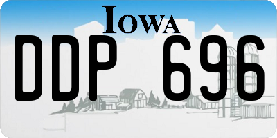 IA license plate DDP696