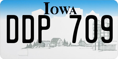 IA license plate DDP709