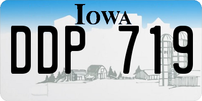 IA license plate DDP719