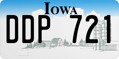 IA license plate DDP721