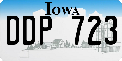 IA license plate DDP723