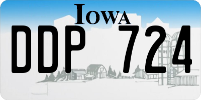 IA license plate DDP724