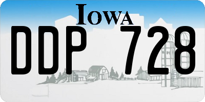 IA license plate DDP728
