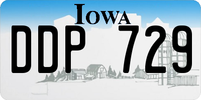 IA license plate DDP729
