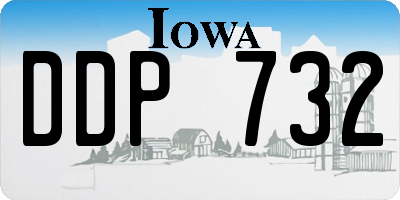 IA license plate DDP732