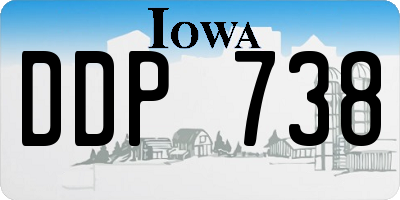 IA license plate DDP738