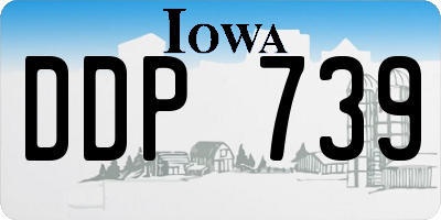 IA license plate DDP739