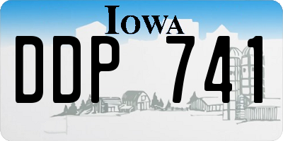 IA license plate DDP741