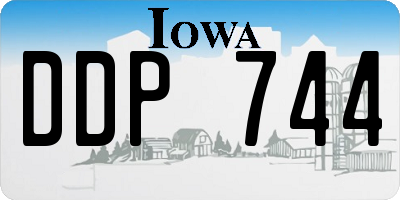 IA license plate DDP744