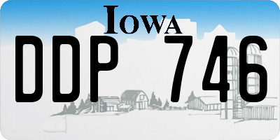 IA license plate DDP746