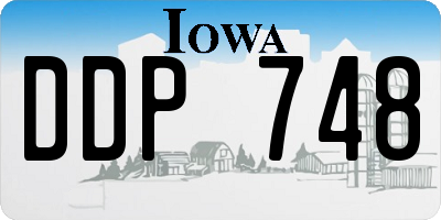 IA license plate DDP748
