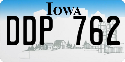 IA license plate DDP762