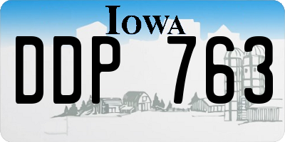 IA license plate DDP763
