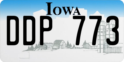 IA license plate DDP773