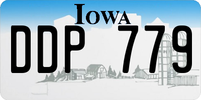 IA license plate DDP779