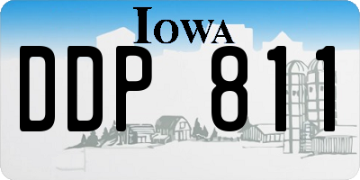 IA license plate DDP811