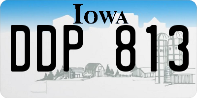 IA license plate DDP813