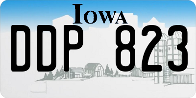 IA license plate DDP823