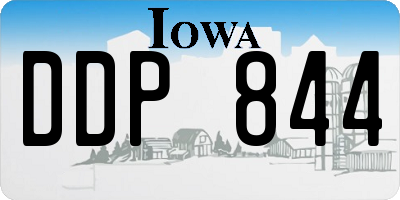IA license plate DDP844