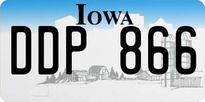 IA license plate DDP866