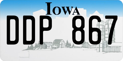 IA license plate DDP867